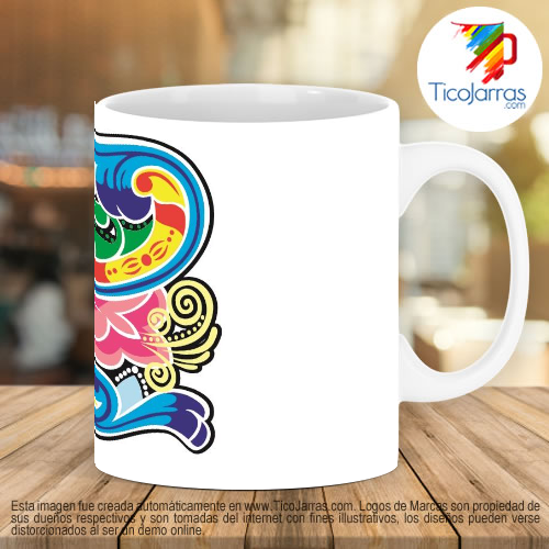 Diseños Personalizadas Taza con diseño típico de Costa Rica