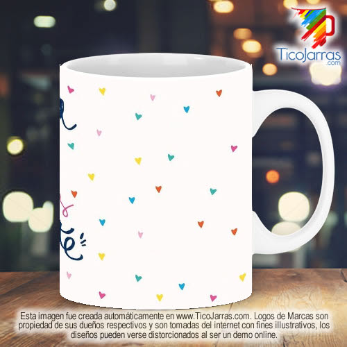 Diseños Personalizadas Taza con mensaje de Gratitud
