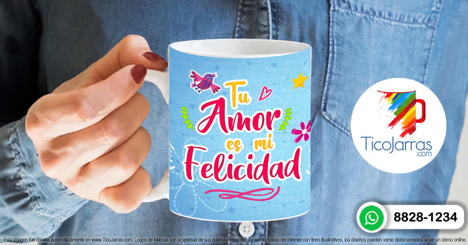 Artículos Personalizados Tu amor es mi felicidad.