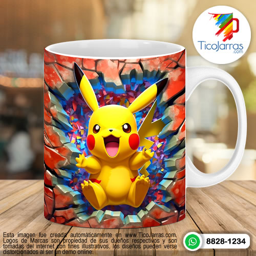 Diseños Personalizadas Pokemon Pikachu 3D