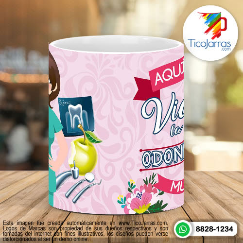 Tazas Personalizadas Aquí Toma la Mejor Odontóloga