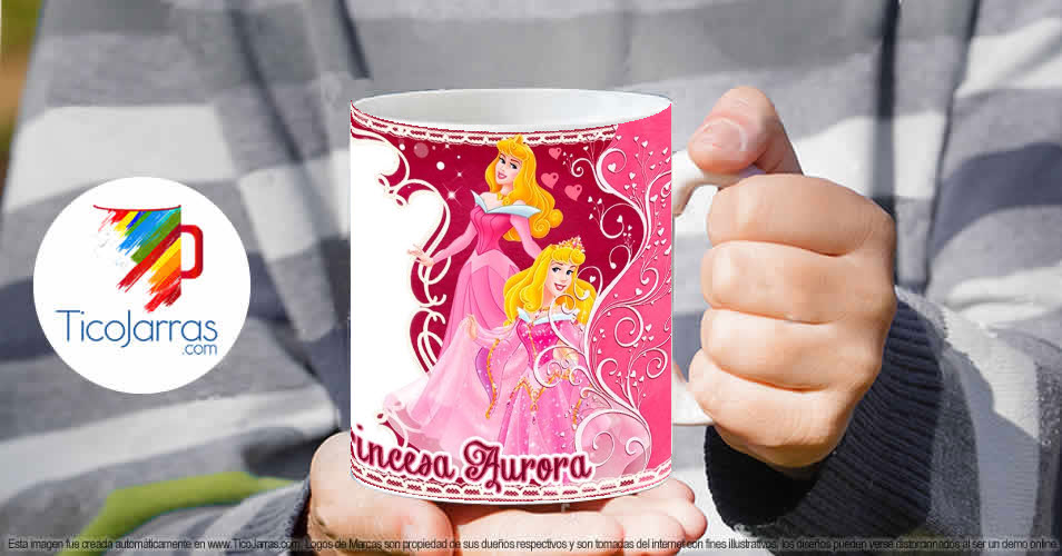 Tazas Personalizadas en Costa Rica Princesa Aurora