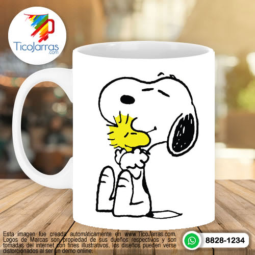 Jarras Personalizadas Snoopy y Emilio