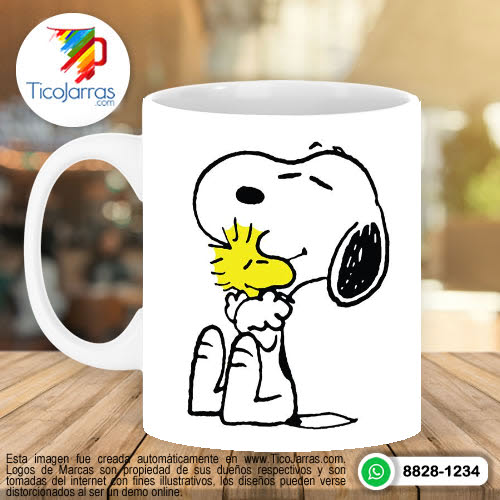 Tazas Personalizadas en Costa Rica Snoopy y Emilio