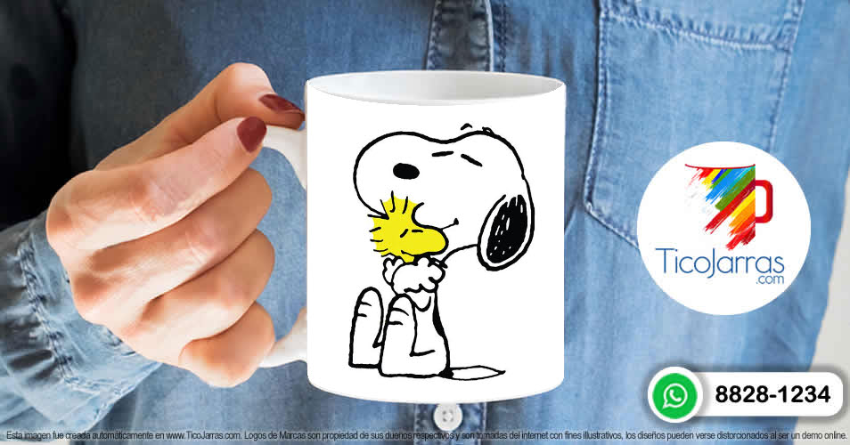 Tazas Personalizadas en Costa Rica Snoopy y Emilio