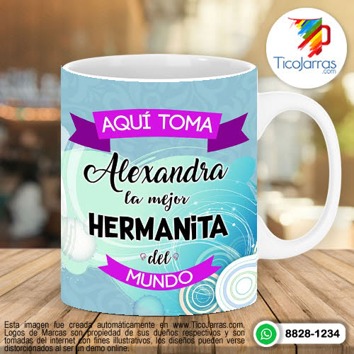 Tazas Personalizadas en Costa Rica Aquí Toma la Mejor Hermanita