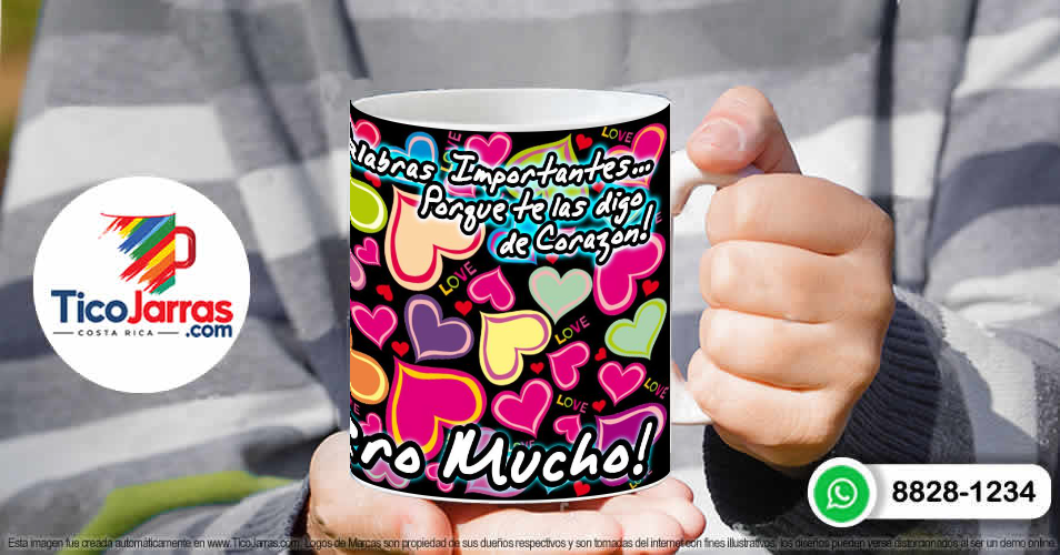 Te quiero mucho, con foto personalizada - TicoJarras