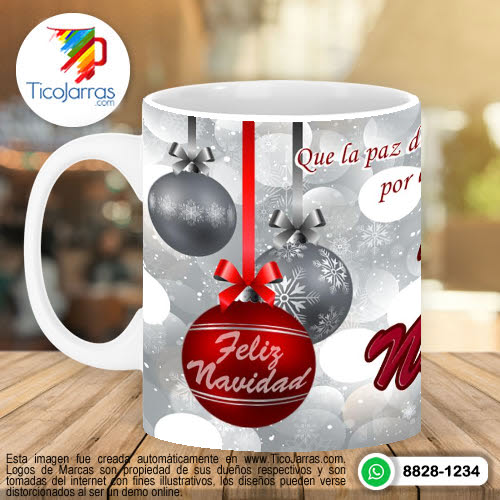 Jarras Personalizadas Taza de Navidad