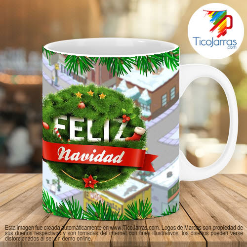 Diseños Personalizadas Taza de Navidad - Homero Simpson