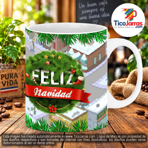 Taza de Navidad - Homero Simpson