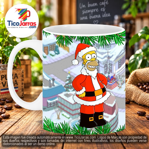Taza de Navidad - Homero Simpson - imagen 3