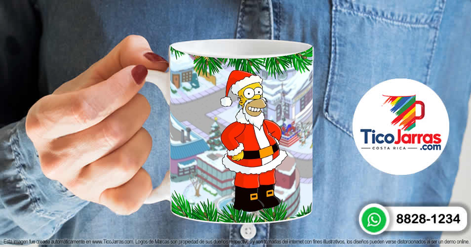Taza de Navidad - Homero Simpson - imagen 6