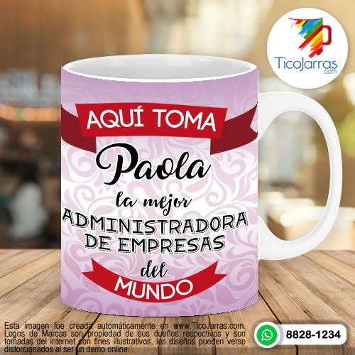 Tazas Personalizadas en Costa Rica Aquí Toma la Mejor Administradora de Empresas