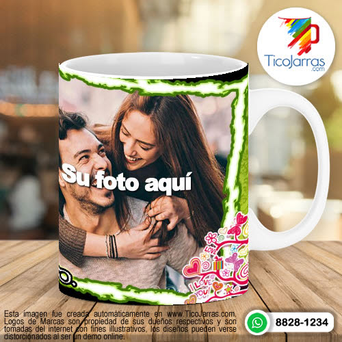 Tazas Personalizadas en Costa Rica Estoy muy feliz y tú eres mi motivo, con foto 