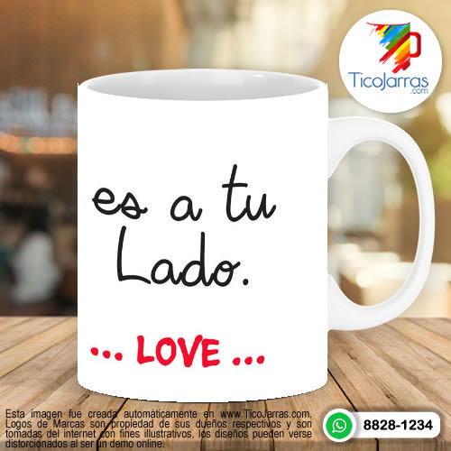 Tazas Personalizadas en Costa Rica Es a tu lado.. LOVE