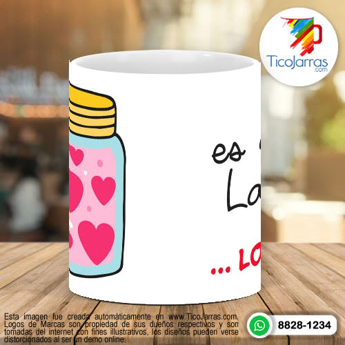 Tazas Personalizadas Es a tu lado.. LOVE