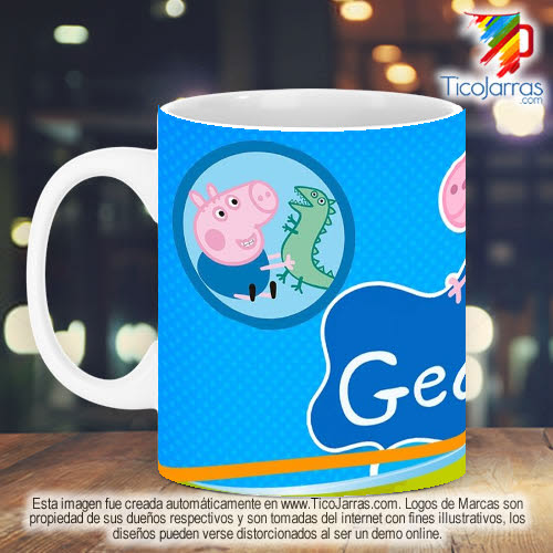 Jarras Personalizadas Taza Diseños Infantiles - Pepa Pig