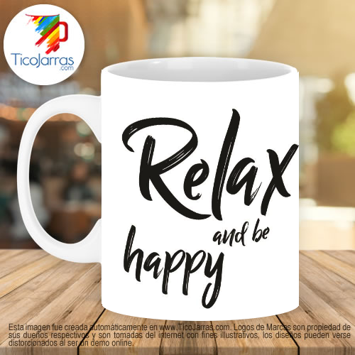 Jarras Personalizadas Relax and be happy Perezoso