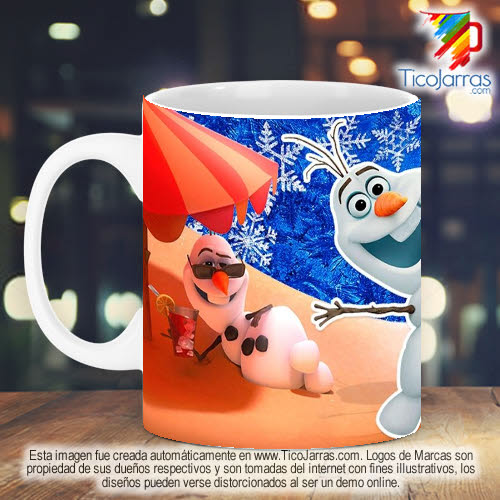 Jarras Personalizadas Taza Diseños Infantiles - Frozen