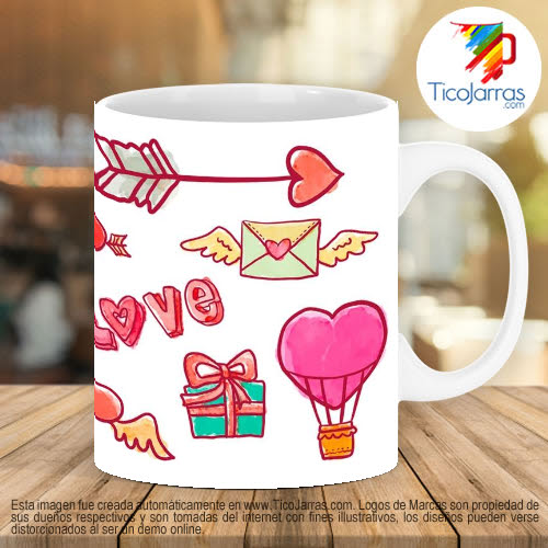 Tazas Personalizadas en Costa Rica Feliz día de San Valentín