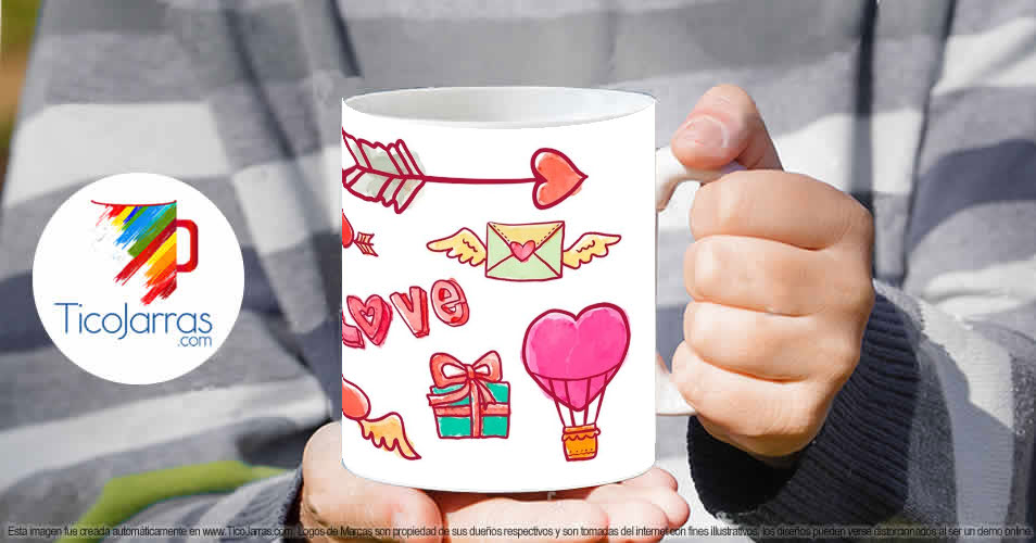 Tazas Personalizadas en Costa Rica Feliz día de San Valentín