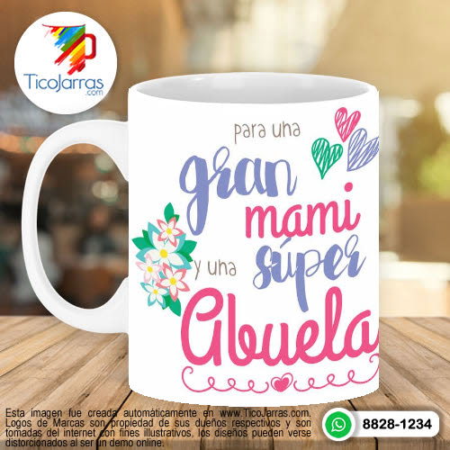 Jarras Personalizadas Para una Gran Mami y una Súper Abuela