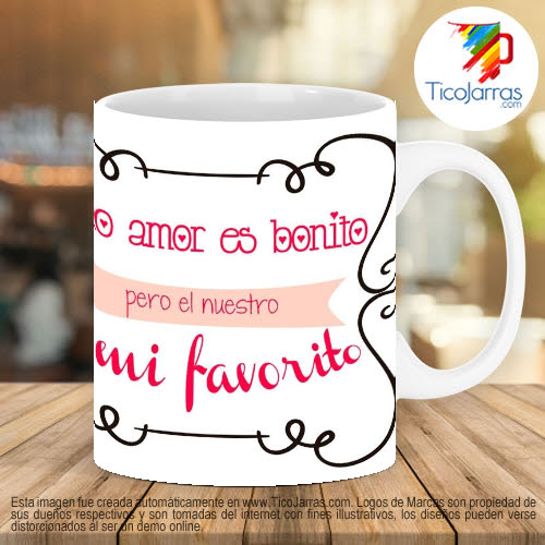 Tazas Personalizadas en Costa Rica Todo Amor es bonito...