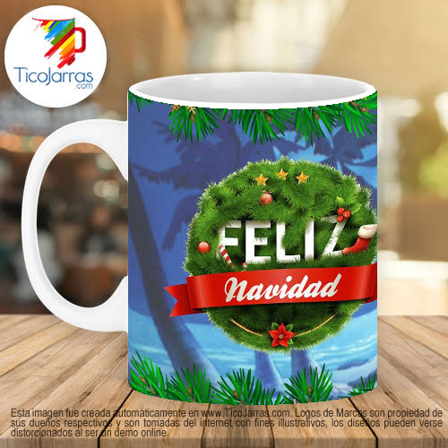 Jarras Personalizadas Feliz Navidad - 