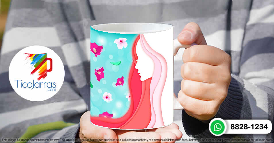 Tazas Personalizadas en Costa Rica Feliz Día Bella Mujer