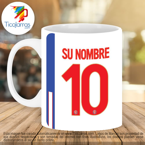 Tazas Personalizadas en Costa Rica La SELE camiseta blanca 