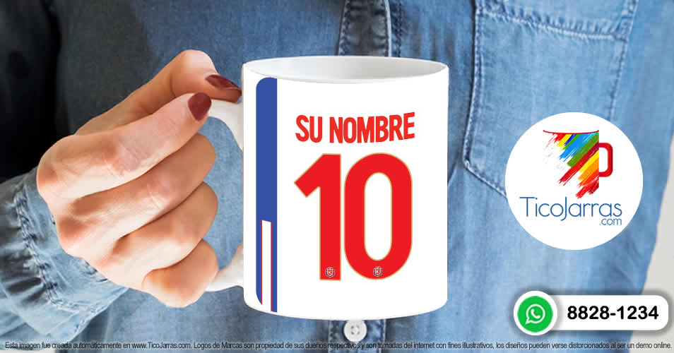 Tazas Personalizadas en Costa Rica La SELE camiseta blanca 