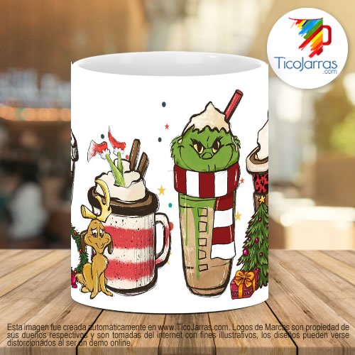 Tazas Personalizadas Grinch Navidad