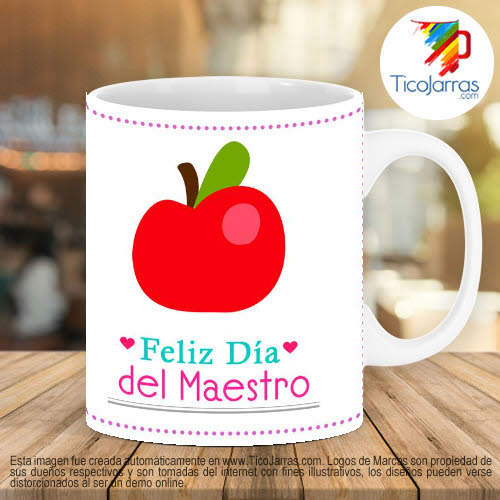 Feliz Día del Maestro Tazas personalizadas en Costa Rica