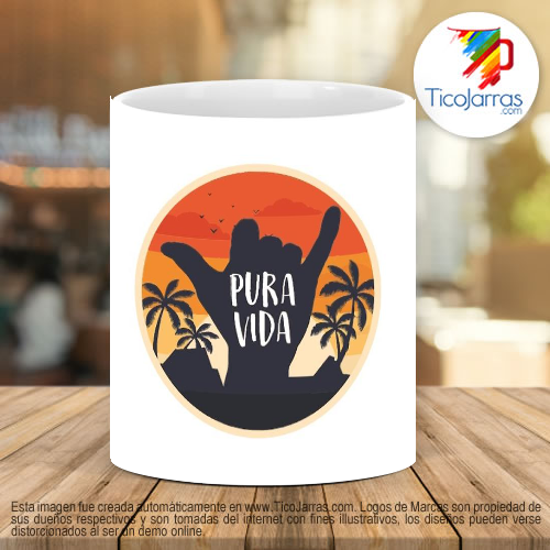 Tazas Personalizadas Taza de Pura vida 