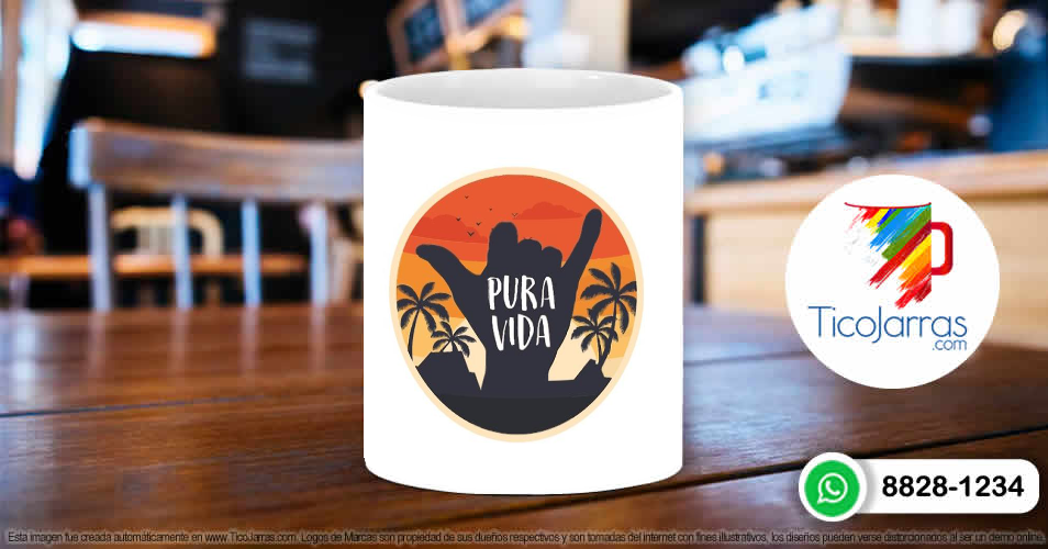 Tazas Personalizadas en Costa Rica Taza de Pura vida 