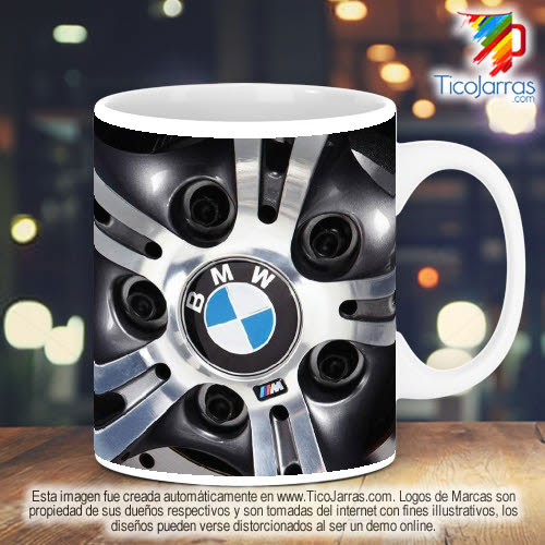 Tazas Personalizadas en Costa Rica BMW Aro con Emblema serie M