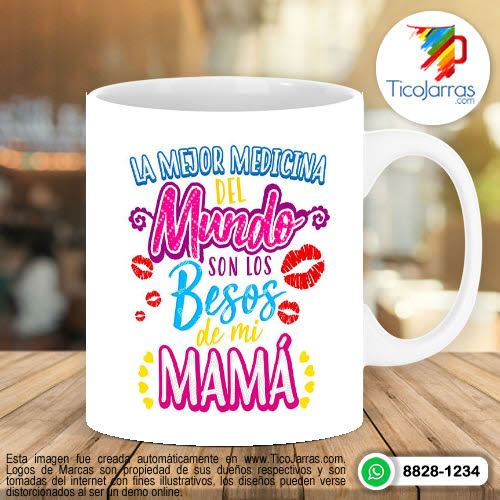 Tazas Personalizadas en Costa Rica Besos de Mamá