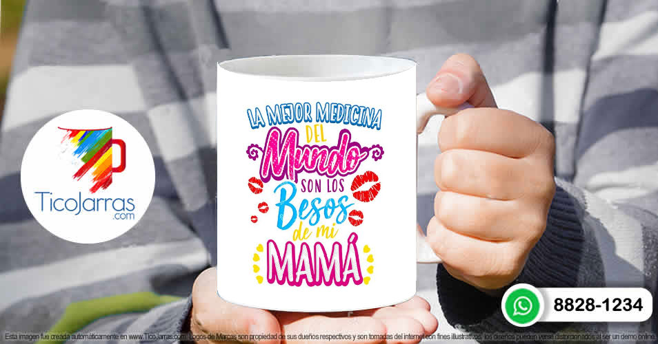 Tazas Personalizadas en Costa Rica Besos de Mamá