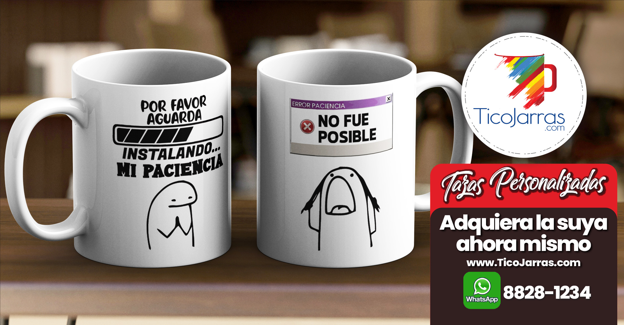 Tazas Personalizadas Flork - Instalando mi paciencia