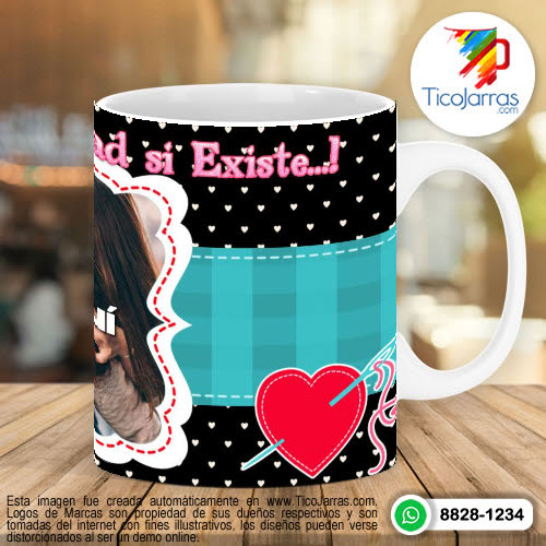 Tazas Personalizadas en Costa Rica Contigo la felicidad si existe