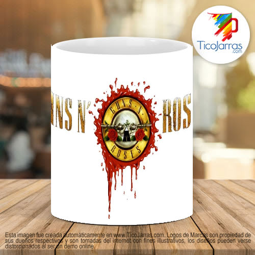 Tazas Personalizadas en Costa Rica Guns N Roses