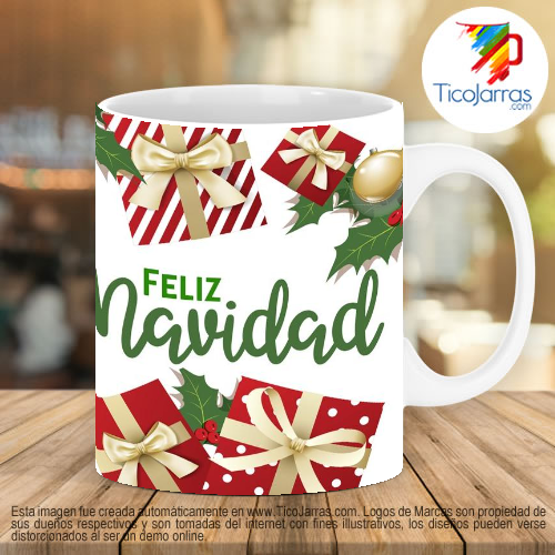 Tazas Personalizadas en Costa Rica Feliz Navidad