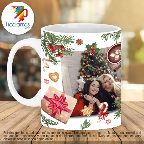 Jarras Personalizadas Feliz Navidad