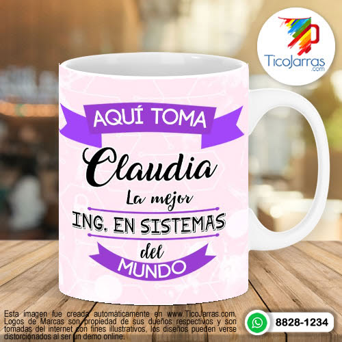 Tazas Personalizadas en Costa Rica Aquí Toma la Mejor Ingeniera en Sistemas