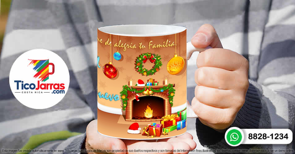 Taza de Navidad - TicoJarras