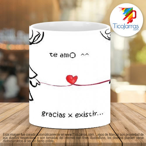 Tazas Personalizadas Te amo... Gracias por existir