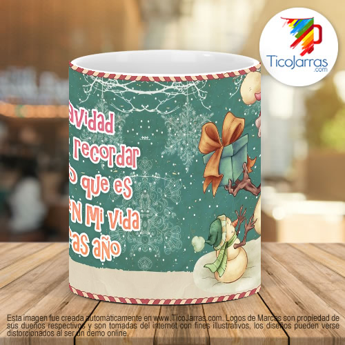 Tazas Personalizadas La navidad me hace recordar