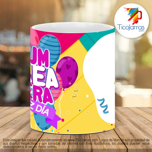 Tazas Personalizadas Cumpleañera, con foto