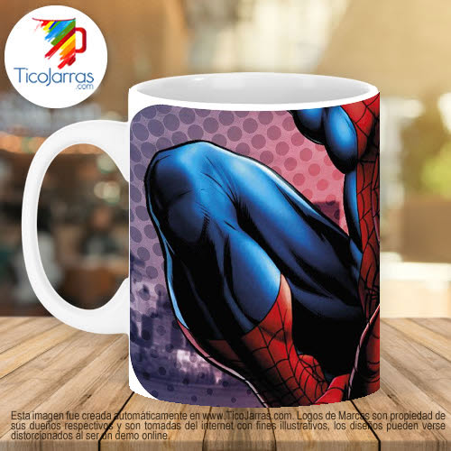 Jarras Personalizadas Taza Spiderman
