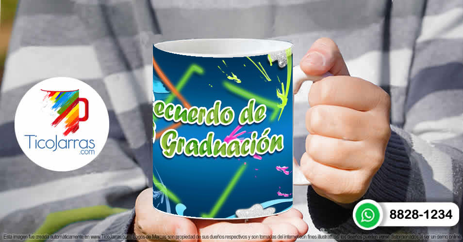 Tazas Personalizadas en Costa Rica Recuerdo de mi Graduación